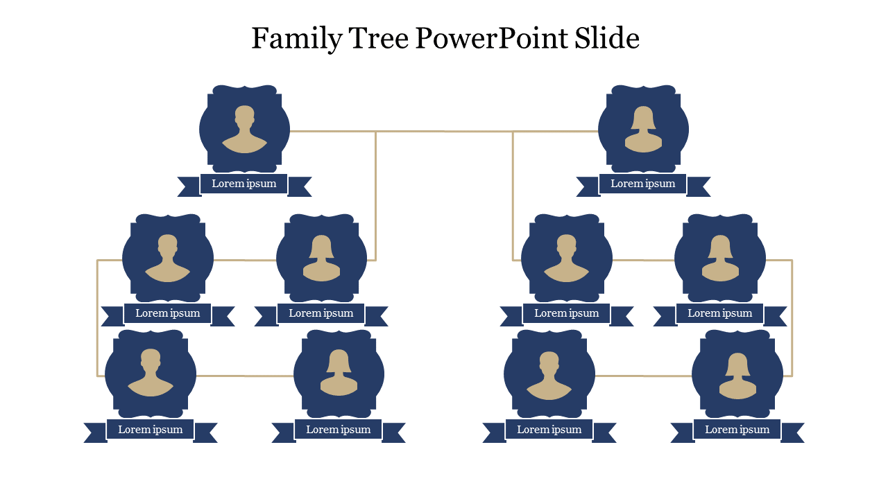 Effective Family Tree PowerPoint Slide Template Design
